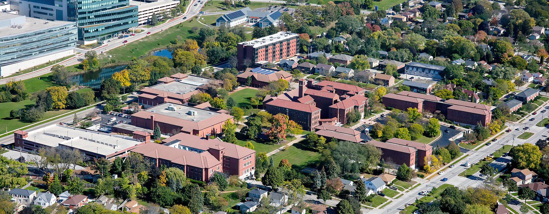 Aerial view of WLC 